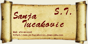 Sanja Tucaković vizit kartica